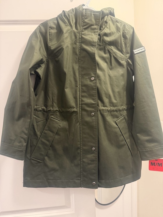 Hunter Jackets & Blazers - Hunter Olive Green Hooded Coat